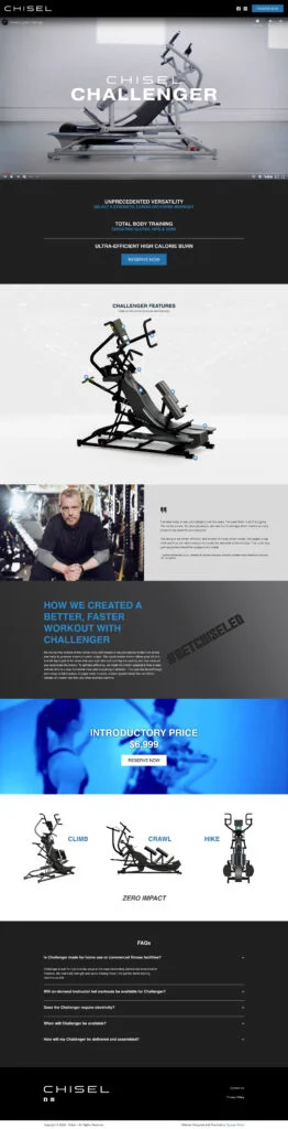 Screenshot of Chisel Website