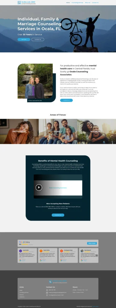 Screenshot of Scotty Lusk website in Ocala, FL