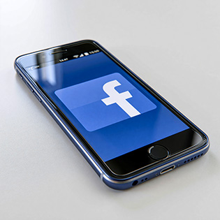 Facebook on a mobile phone